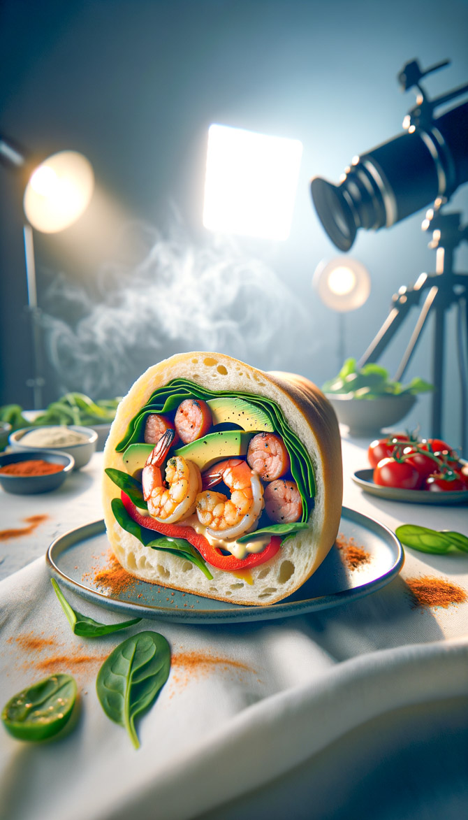 Recipe picture of Bayou Down Under Shrimp Roll