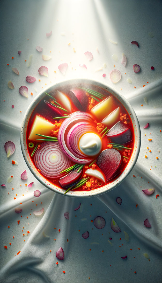 Recipe picture of Borscht with Indonesian Sambal Matah