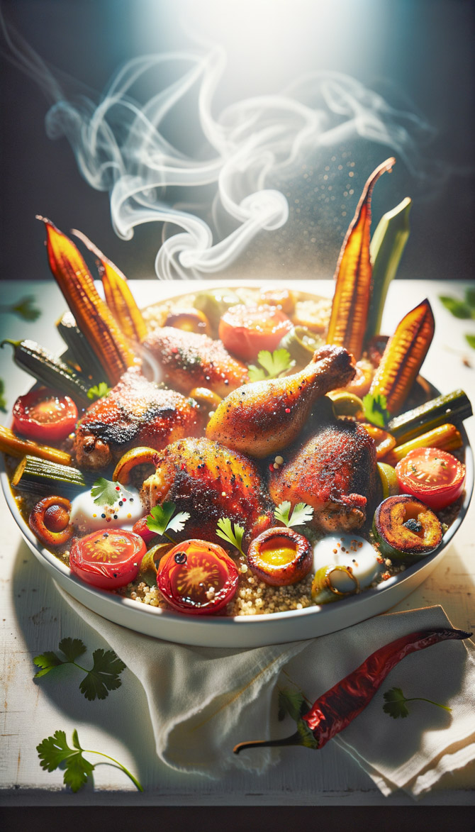 Recipe picture of Creole-Colombian Spring Fusion Feast