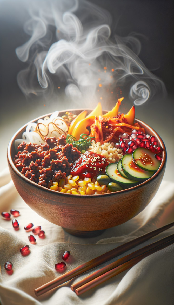 Recipe picture of Korean-Turkish Fusion Harvest Bowl
