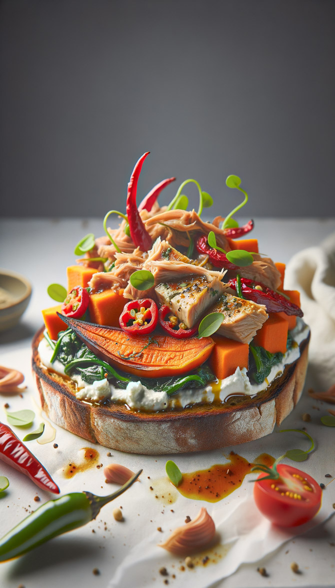 Recipe picture of Nigerian-Danish Fusion Sweet Potato Smorrebrod