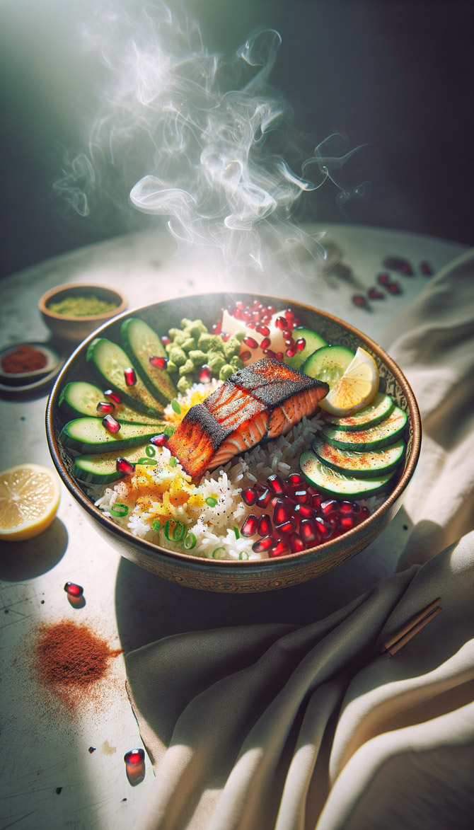 Recipe picture of Persian Cajun Summer Brunch Bowl