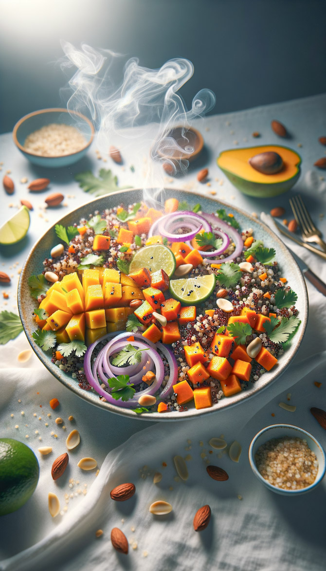 Recipe picture of Peruvian-Thai Fusion Winter Salad