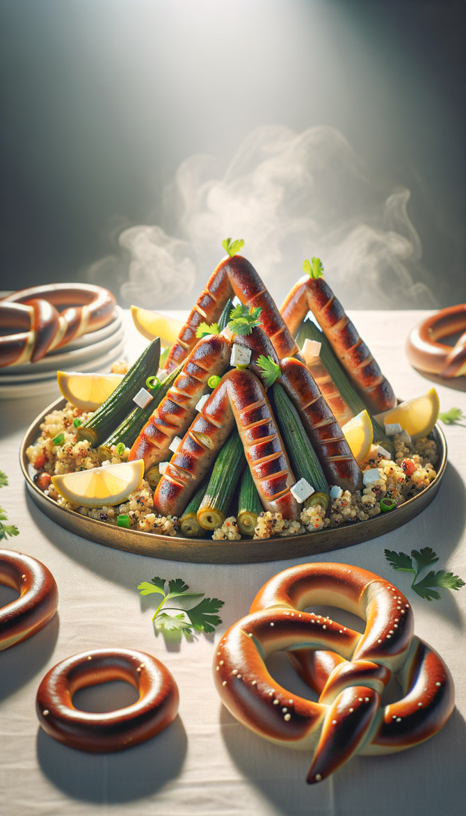 Recipe picture of Pyramids and Pretzels Platter