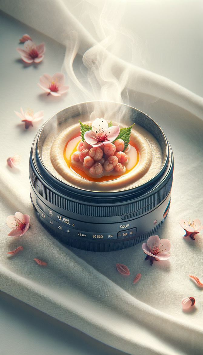 Recipe picture of Sakura Hummus Soup