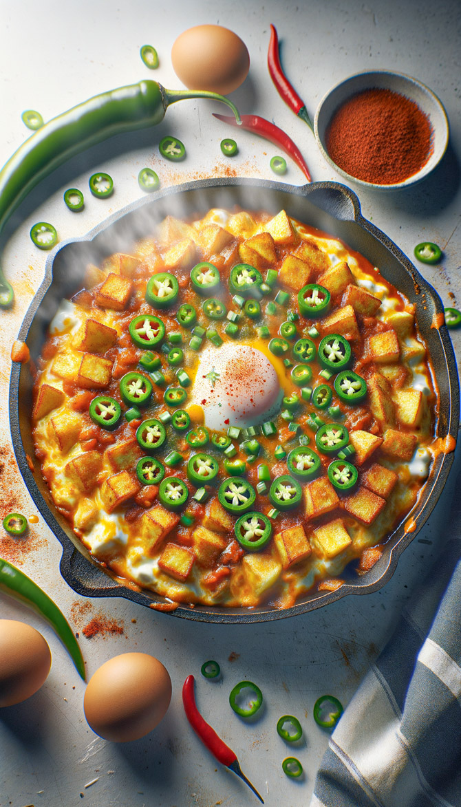Recipe picture of Spicy Poutine Omelette