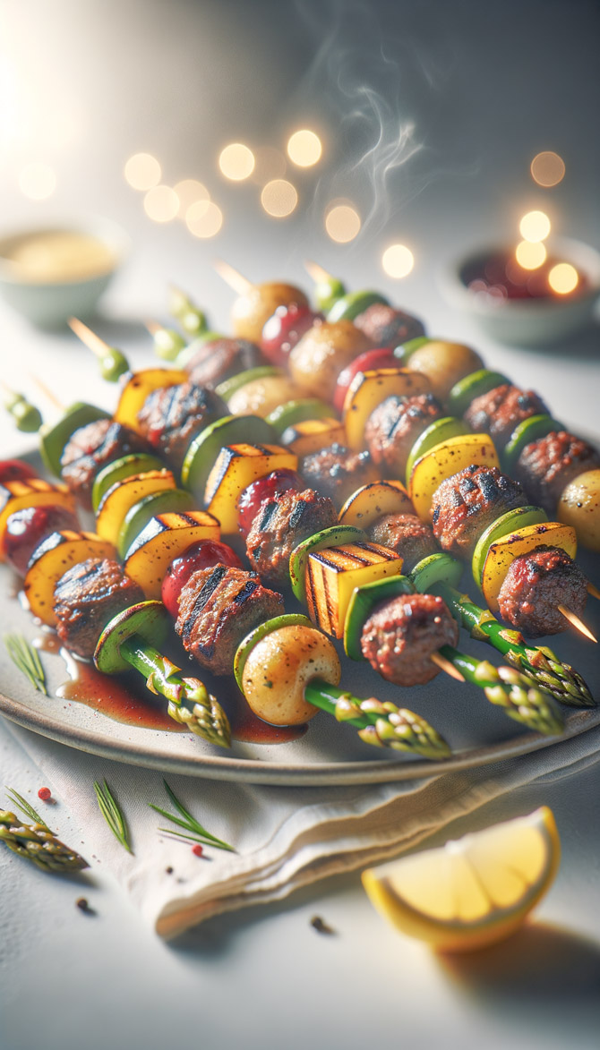 Recipe picture of Swedish-Australian Fusion Veggie Skewers
