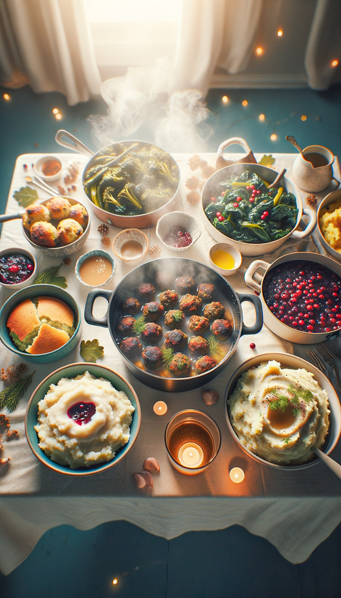 Recipe picture of Swedish-Southern Vegan Winter Feast