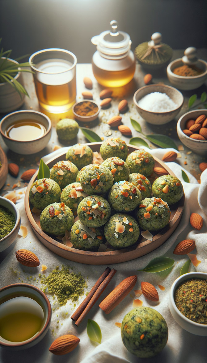 Recipe picture of Swedo-Indo Low-Carb Green Tea Bites