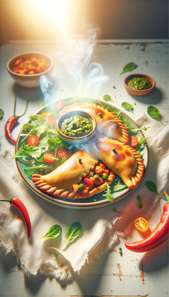 Recipe picture of Tandoori Empanadas with Chimichurri Sauce