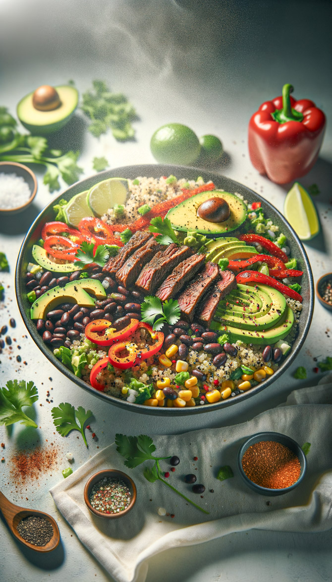 Recipe picture of Tex-Mex Peruvian Fusion Carnivore Salad