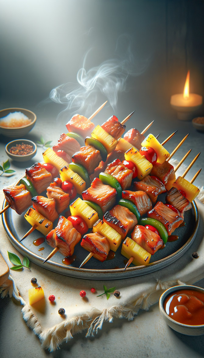Recipe picture of TikiWok Fusion Pork Skewers
