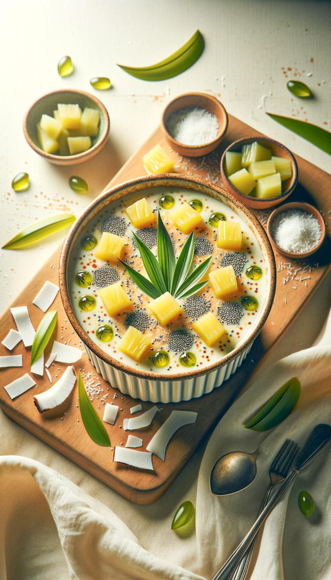 Recipe picture of Tropical Coconut Pandan Delight